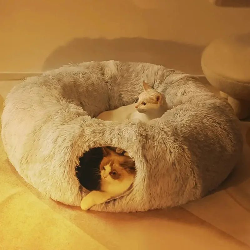 Lit pour Chat - CatLitTunnel™ - Gris - Mon Chatelier