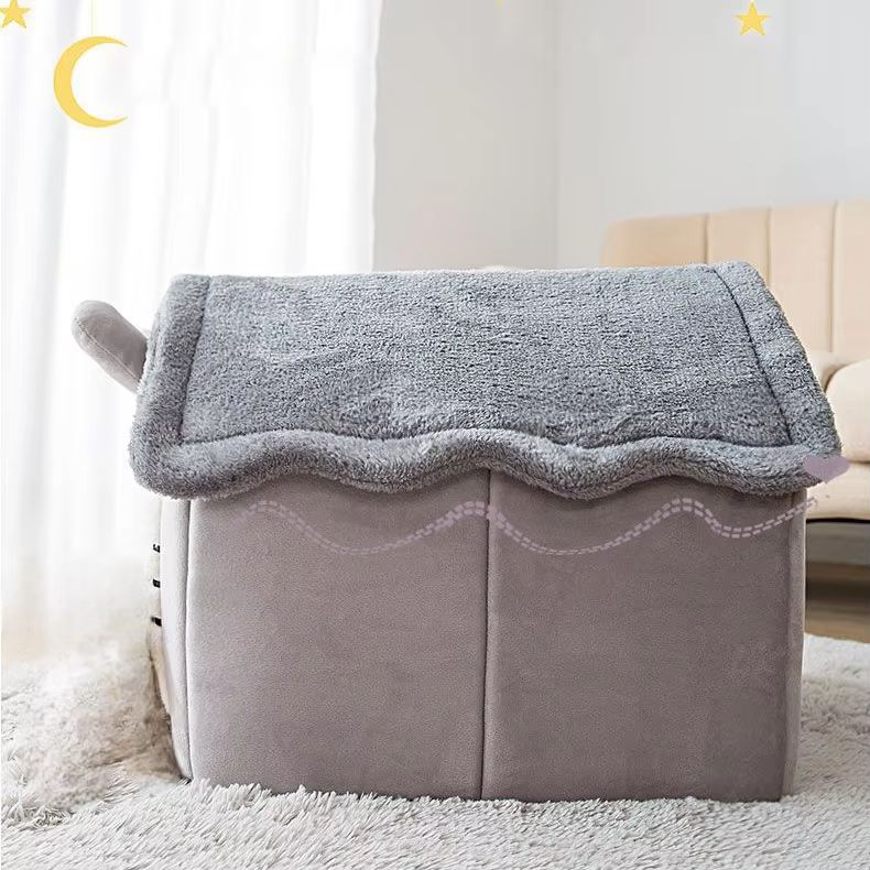 Maison Chat - PetCocon™ - Gris - Mon Chatelier
