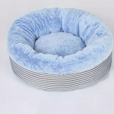 Lit pour chat semi ferme DoudouNest Bleu