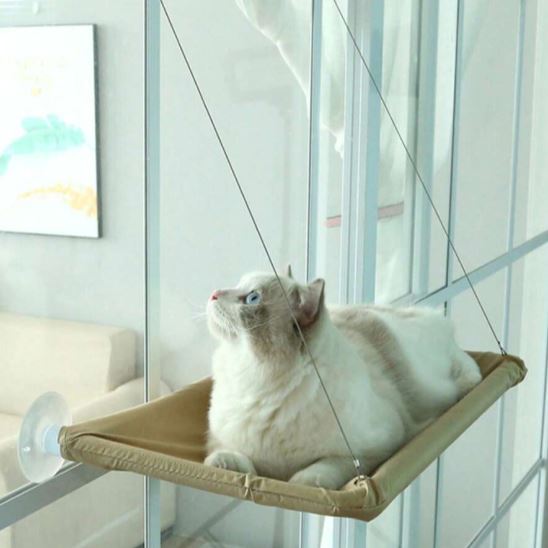 Hamac Chat - PetCatHangingBed™ - Jaune Clair - Mon Chatelier