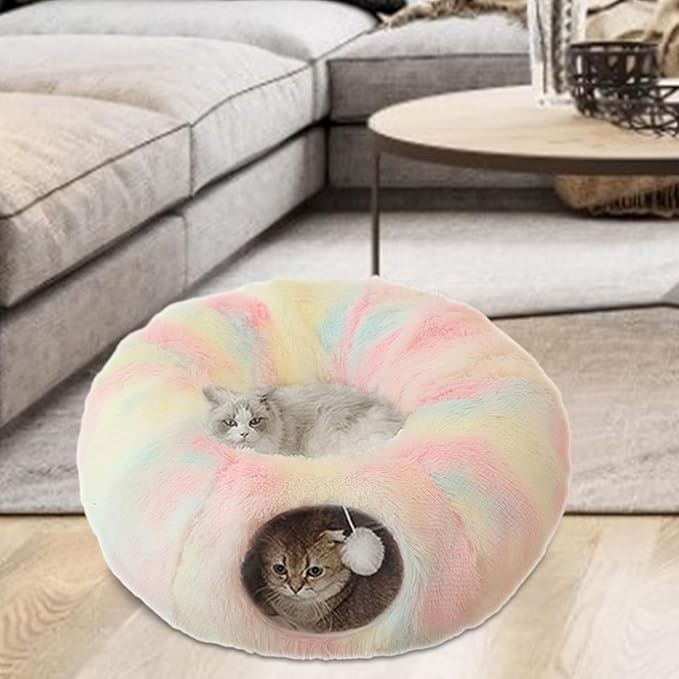 Lit pour Chat - CatLitTunnel™ - Multicolore - Mon Chatelier