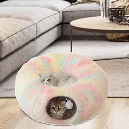 Lit pour Chat - CatLitTunnel™ - Multicolore - Mon Chatelier