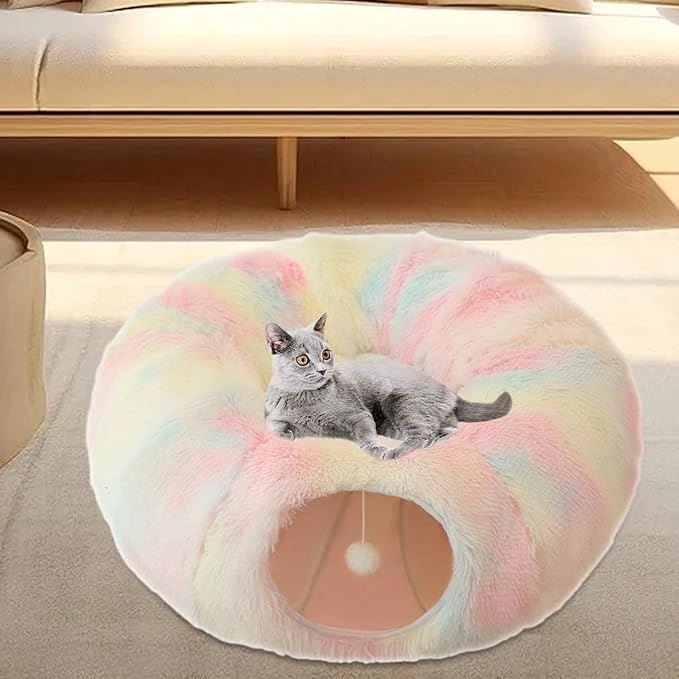 Lit pour Chat - CatLitTunnel™ - Multicolore - Mon Chatelier