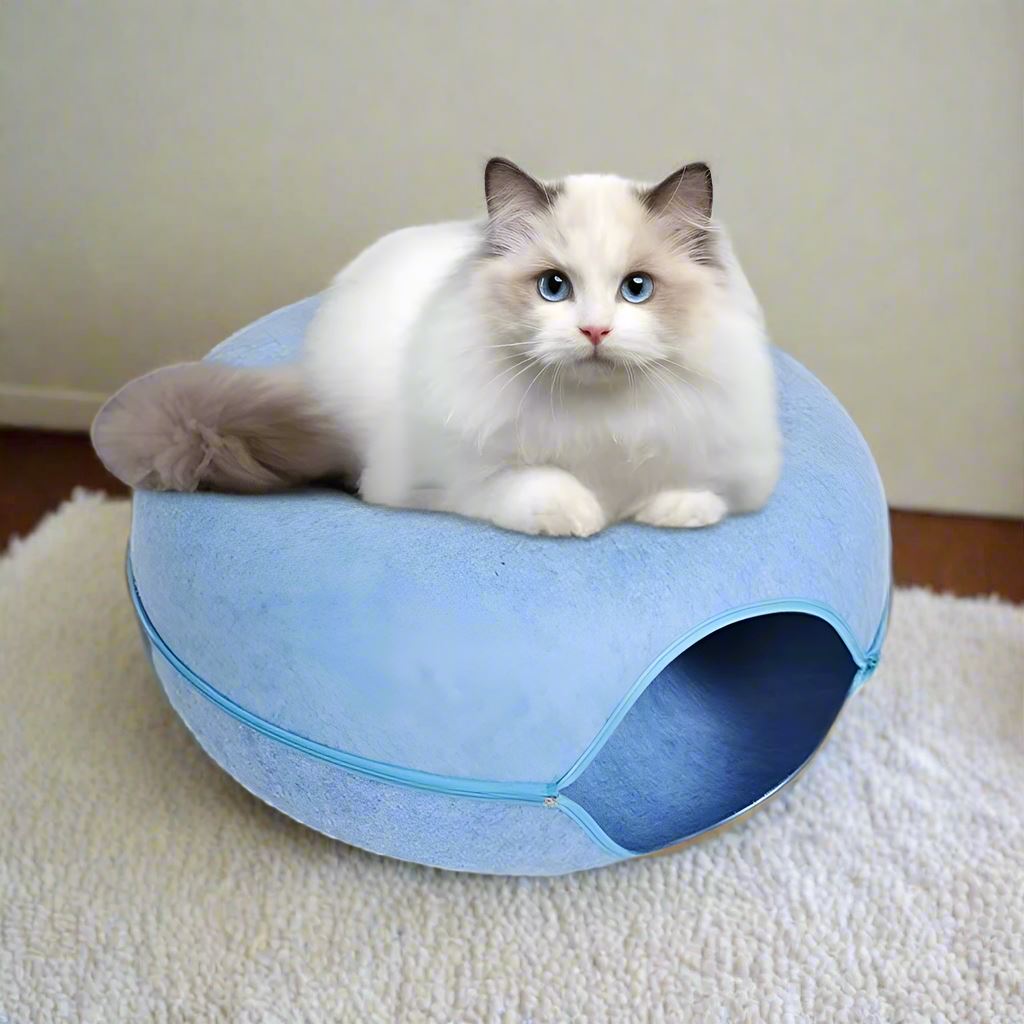 Lit pour Chat - ChatCondo™ - Bleu - Mon Chatelier