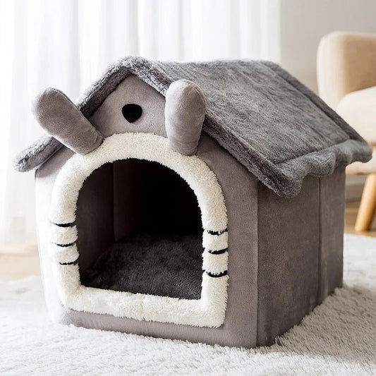 Maison Chat - PetCocon™ - Gris - Mon Chatelier