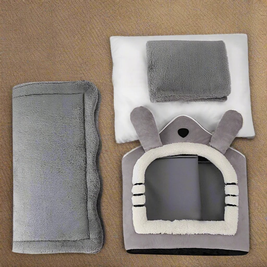 Maison Chat - PetCocon™ - Gris - Mon Chatelier