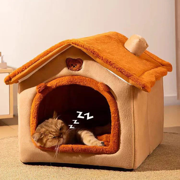 Maison Chat - PetCocon™ - Marron - Mon Chatelier