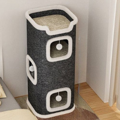 niche pour chat 3 etages maison modulable