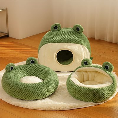 Niche pour chat | Douillet Grenouille™ - Mon Chatelier