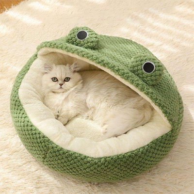 Niche pour chat | Douillet Grenouille™ - Mon Chatelier