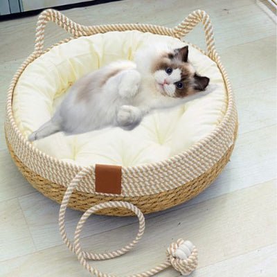 Panier Chat| StrawCatNest ™ - Mon Chatelier