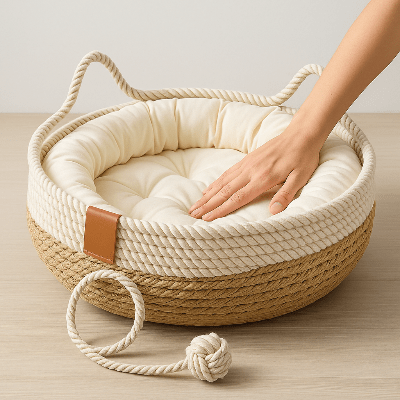 Panier Chat| StrawCatNest ™ - Mon Chatelier