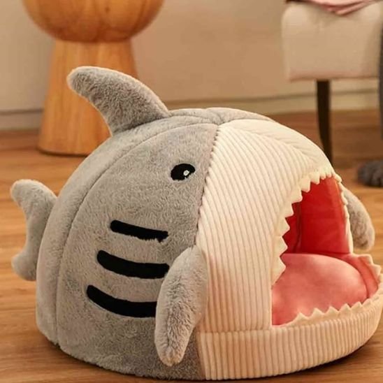 panier pour chat requin douillet requin