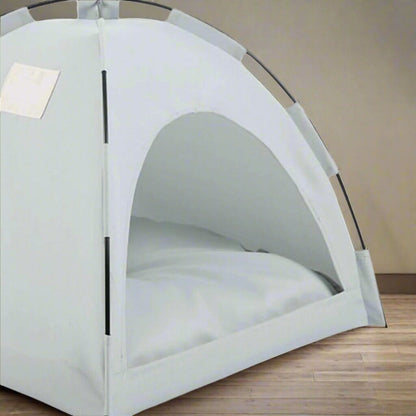 Tente Chat - CatTentBed™ - Gris Cyan - Mon Chatelier