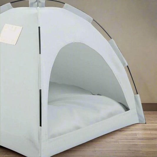 Tente Chat - CatTentBed™ - Gris Cyan - Mon Chatelier